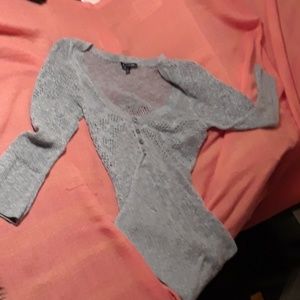 A mesh American Eagle  Outfitters grey dress.